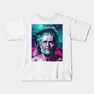 Lucius Annaeus Seneca Portrait | Lucius Annaeus Seneca Artwork 4 Kids T-Shirt